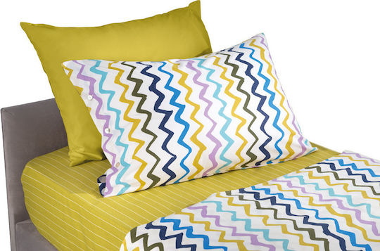 Saint Clair Kids Sheets Set Funny Multicolour 160x250cm Saint Clair Kids Sheets Set Funny Multicolour 160x250cm