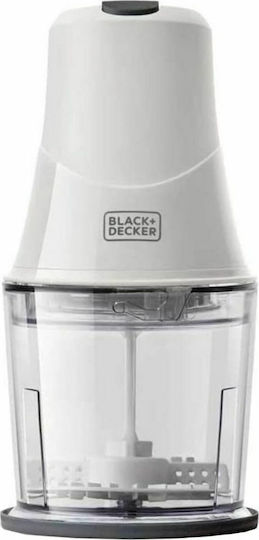 Black & Decker BXCH260E Mini Tocător Multi 260W cu Recipient 500ml Alb