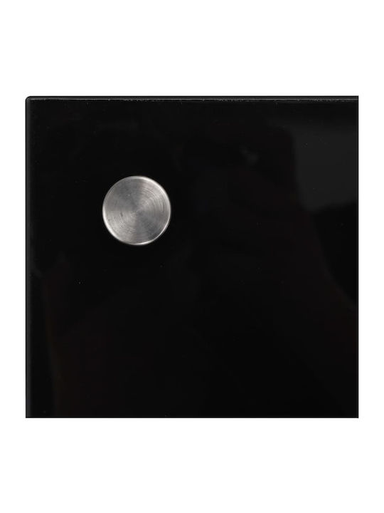 vidaXL Rectangular Glass Back in Black Colour 70x40cm 249481