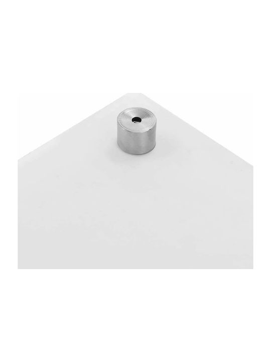vidaXL Rectangular Glass Back in White Colour 40x100cm 249460