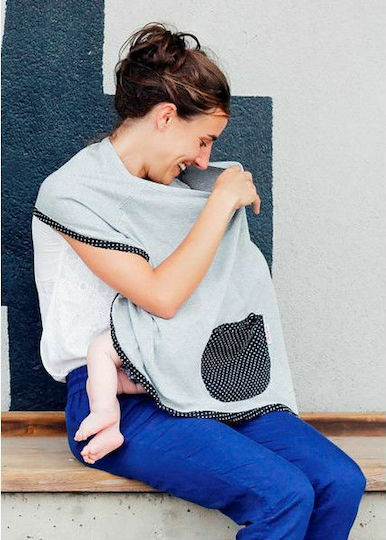 Minene Şorţ de Alăptare Grey/Black Checkers 1buc