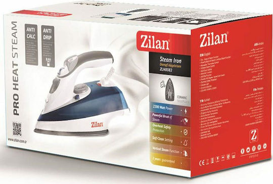 Zilan Dampfbügeleisen 2200W mit Keramiksohle