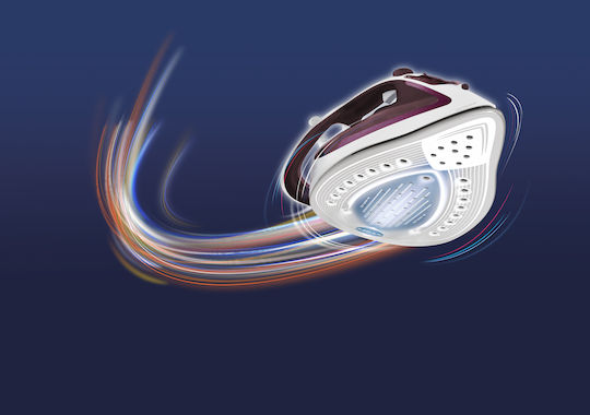 Tefal Easygliss Fier de Călcat cu Aburi 2400W cu Debit Continu de Abur 45g/min