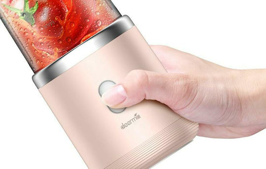 Deerma DEM-NU05 Μπλέντερ με Πλαστική Κανάτα 400 ml Ροζ