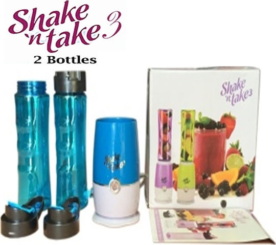 Shake N Take Bottle 3 Blender for Smoothies 0.5lt 180W Blue