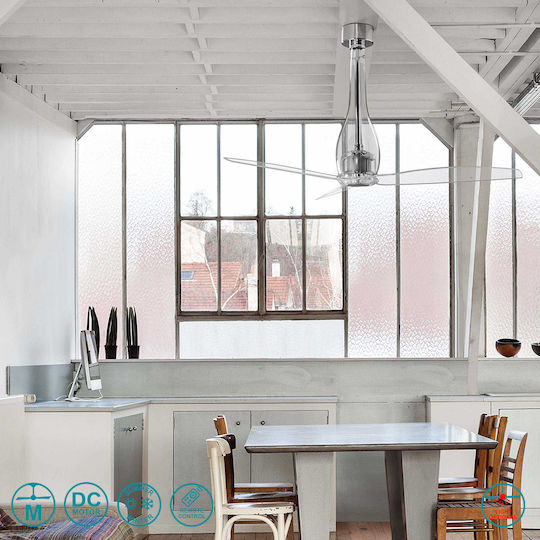 Faro Barcelona Eterfan M Deckenventilator 128cm Durchsichtige