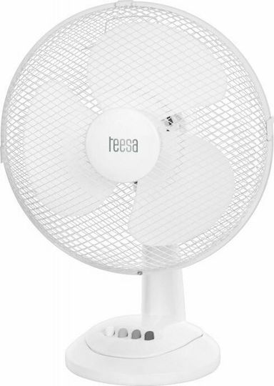 Teesa TSA-8023 Επιτραπέζιος Ανεμιστήρας 35W Διαμέτρου 33cm Λευκός