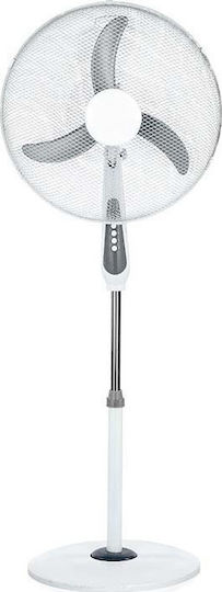 Lineme Ventilator Sockel 65W Lüfterdurchmesser 45cm Weiß