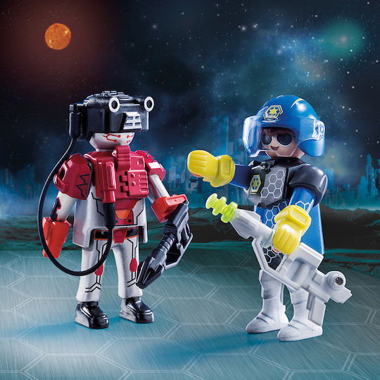 Playmobil Двойна опаковка Space Police and Ganove за 4+ години години