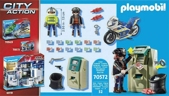 Playmobil City Action Bank Robber Chase for 4-10 years old