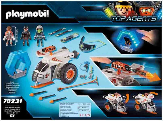Playmobil Топ агенти Spy Team Snow Glider за 6+ години години