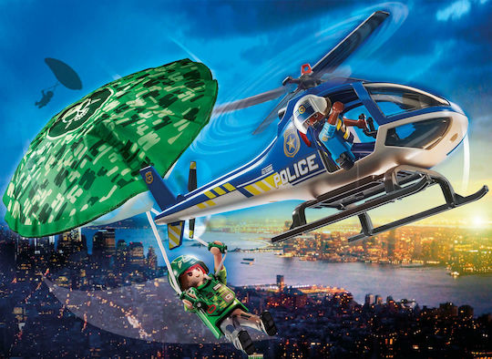 Playmobil City Action Police Parachute Search for 4-10 years old