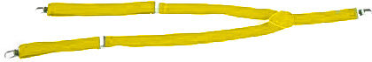 Carnival Suspenders White 1pcs (Μiscellaneous Colors)