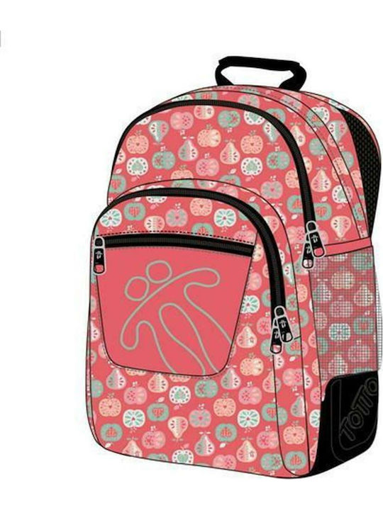 Totto Morral Rayol 2O4 School Bag Backpack Junior High-High School in Pink color 25lt