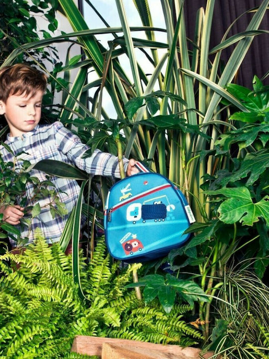Lilliputiens Fahrzeuge Schulranzen Rucksack Kindergarten Hellblau 6Liter