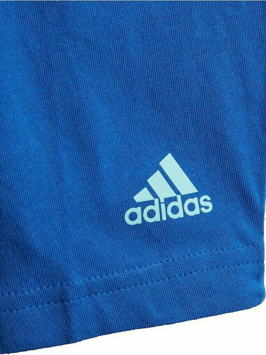 Adidas Παιδικό Σετ με Σορτς Καλοκαιρινό για Αγόρι 2τμχ Μπλε Essentials