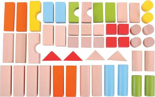 Блокчета Дървени First Drum of Bricks за 1+ години 50бр