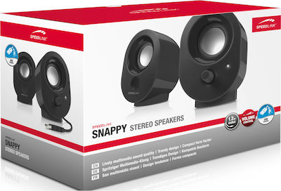 SpeedLink Snappy Stereo 8001 2.0 Speakers 4W Black