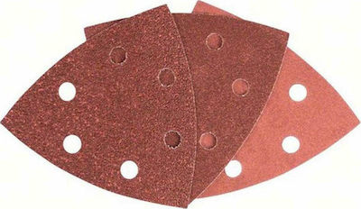 Bosch Delta Sanding Sheet K240 with Holes 93x93mm 6pcs