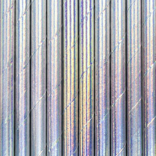 PartyDeco Paie De hârtie Iridescent - Iridescent 10buc