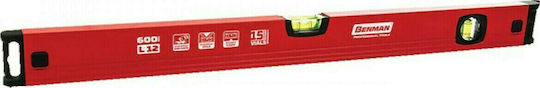 Benman Spirit Level L12 Αλφάδι Αλουμινίου 40εκ. με 2 Μάτια