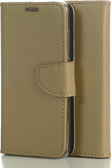 Book Synthetic Leather Gold (Redmi 8A)
