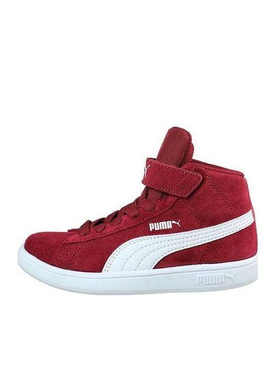 Puma Smash High Burgundy Puma Smash High Burgundy