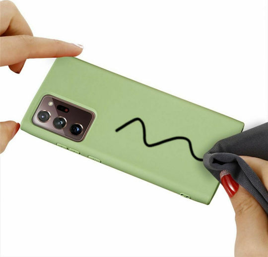 Sonique Liquid Back Cover Silicone Green (Galaxy A50)