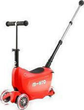 Micro Kids 3-Wheel Scooter Mini2Go Deluxe Plus with Seat for 1-5 years Red