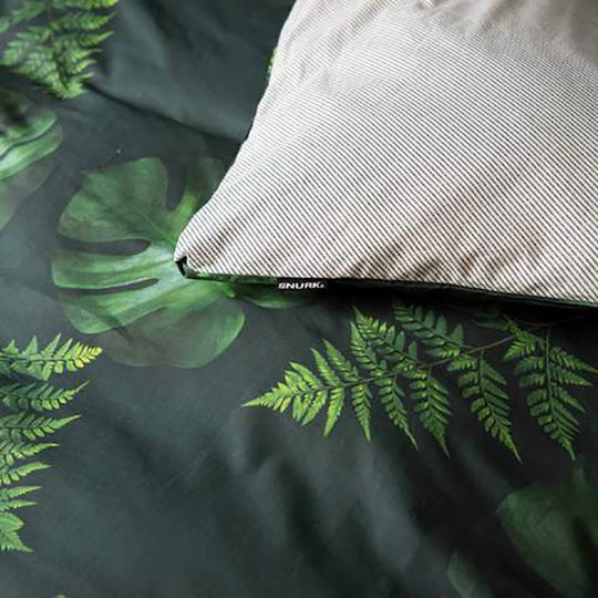 Snurk Forest Παιδική Παπλωματοθήκη Μονή Green 140x200εκ.