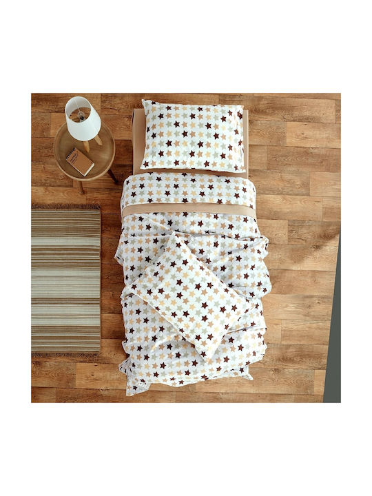 SB Home Stars Детски Плик за Завивка Единичен Памучен Beige 170x240бр
