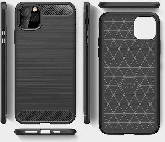 Powertech Back Cover Silicone Black (iPhone 11 Pro)