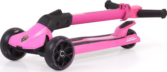 Byox Kids Scooter Foldable Lamborghini 3-Wheel for 3+ Years Pink