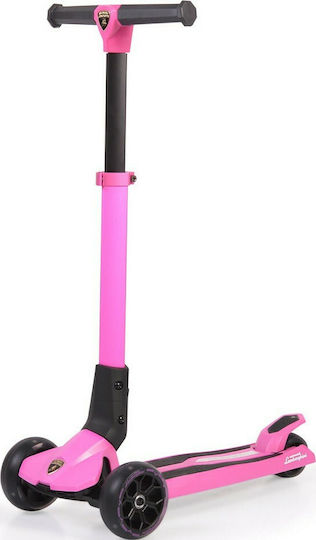 Byox Kids Scooter Foldable Lamborghini 3-Wheel for 3+ Years Pink