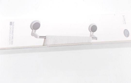 81002HRS20WH Single Wall-Mounted Bathroom Rail ​49x8cm White