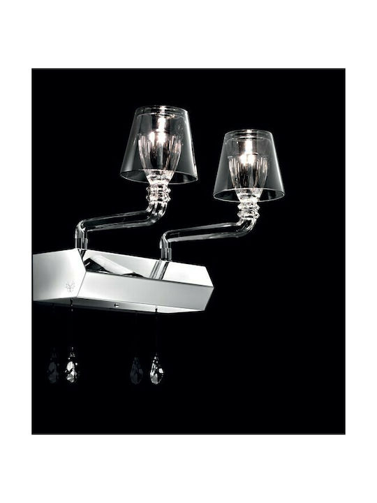Beby Italia Platinum12 Πολυέλαιος 12xG9 με Καπέλα Ασημί Swarovski