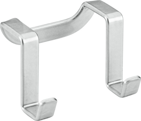 Metaltex 350602 Doppelter Badezimmerhaken 6x4cm Silber