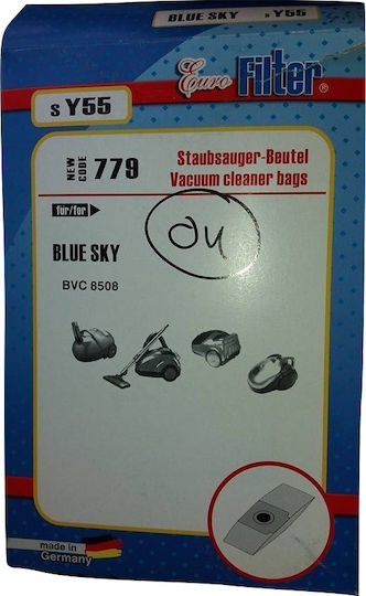 Euro Filter SY 55 Σακούλες Σκούπας 5τμχ Συμβατή με Σκούπα BlueSky