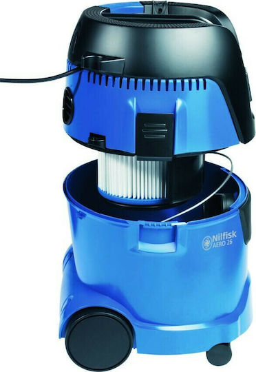 Nilfisk Aero 26-21 PC Σκούπα Υγρών / Στερεών 1250W με Πλαστικό Κάδο 25lt