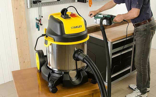 Stanley Vacuum Wet / Dry 1400W with Stainless Bin 20lt