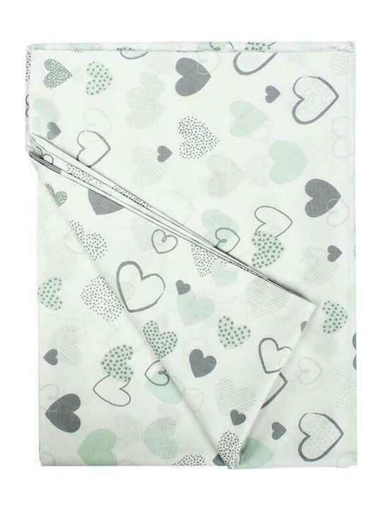 Dimcol Hearts Față de pernă pentru copii din bumbac 100% 50x70buc 10 Green 1925813107801081