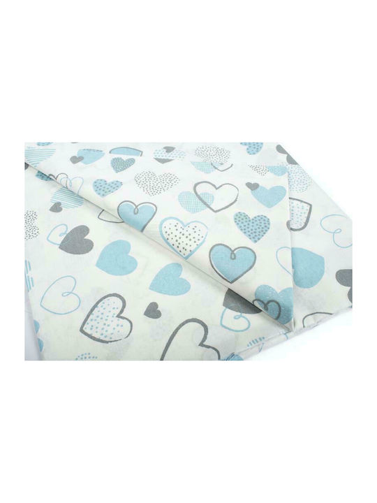 Dimcol Hearts Kids Cotton Pillowcase 50x70cm 08 Blue