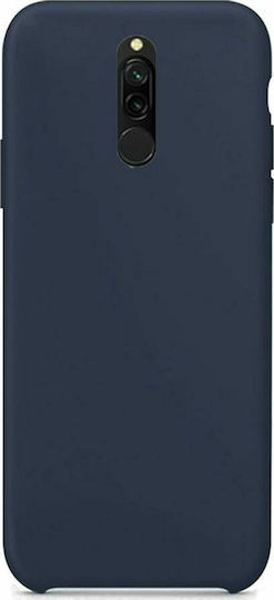 Soft Matte Tpu Back Cover Navy Μπλε (Redmi 8)