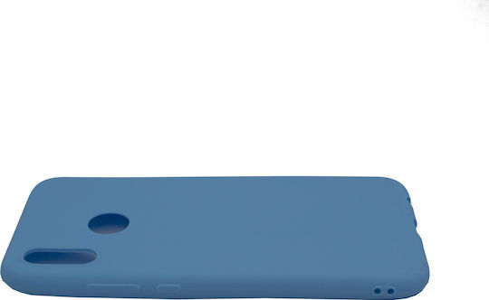 Matt Umschlag Rückseite Silikon 1.2mm Blau (Huawei P20 Lite)