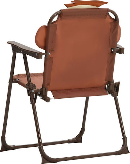 Garden Bistro Kids Table and Chairs Set Brown vidaXL