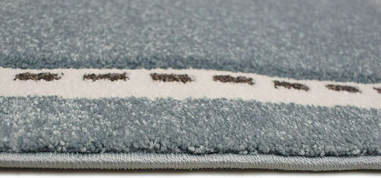 Tzikas Carpets 18649-030 Kinder Teppich Petrol Blau 133x190cm Dicke 13mm