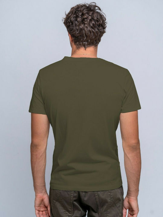 Staff Men's Short Sleeve T-shirt Khaki