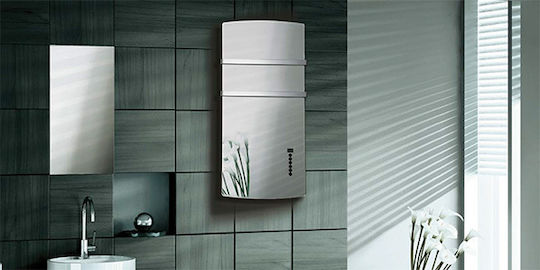 Radialight Deva Electric Towel Rail with Glass Front 1500W 105x52cm Mirror
