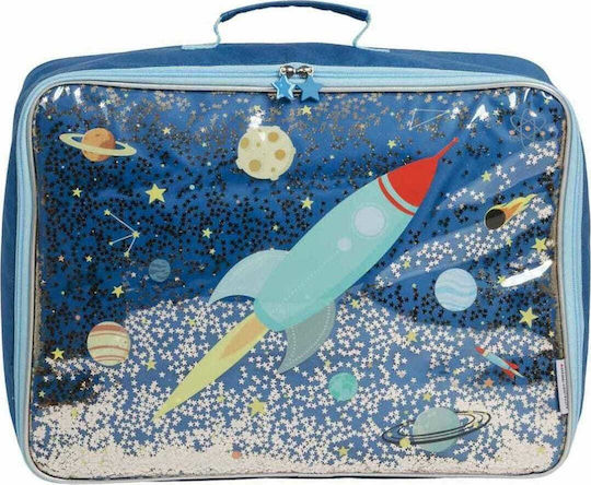 A Little Lovely Company Βρεφικό Νεσεσέρ Καλλυντικών Glitter Space Μπλε A Little Lovely Company Βρεφικό Νεσεσέρ Καλλυντικών Glitter Space Μπλε