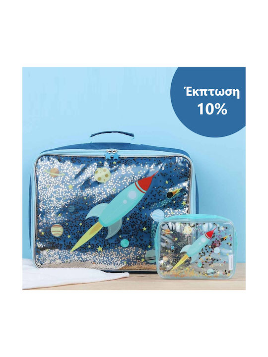 A Little Lovely Company Glitter Space Син 1бр